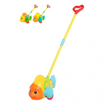Купить каталка-игрушка наша игрушка с ручкой рыбка a0366