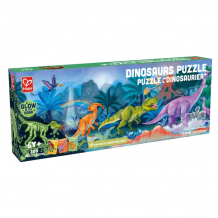 Купить деревянная игрушка hape пазл динозавры светящийся в темноте (200 элементов) e1632_hp