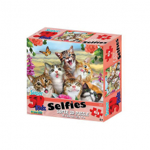 Купить пазл prime 3d «кошки селфи», 63 деталей (стереоэффект) ( id 13228761 )
