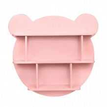 Купить полка настенная rodent kids мишка, цвет: розовый ( id 11844232 )