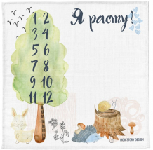 Купить пеленка mom'story design муслиновая для фото я расту! 120х120 swdl-ph/grw