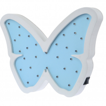 Купить светильник настенный ночной лучик «бабочка», голубой ( id 12370854 )