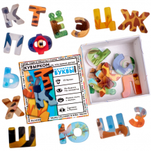 Купить кувырком игровой набор магнитных букв русского алфавита, запасные, ударопрочные 23 шт. 101004