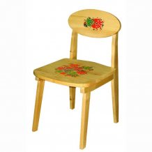 Купить хохлома стул детский с художественной росписью из массива 7343св/7375
