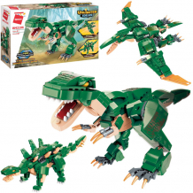 Купить конструктор qman серия unlimited ideas 3в1 динозавр тираннозавр или стегозавр или птеродактиль 287 деталей 