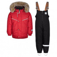 Купить комплект куртка/полукомбинезон kisu, цвет: красный ( id 10980140 )