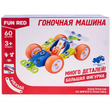 Купить гибкий конструктор fun red гоночная машина, 60 деталей ( id 10545433 )