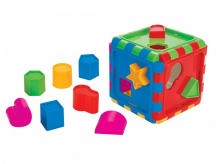 Купить сортер pilsan сборной куб с геометрическими фигурами shape sortet cube 03-226