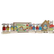Купить набор для кукольного театра краснокамская игрушка "персонажи сказки волк и семеро козлят" ( id 12857640 )