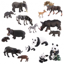 Купить игрики zoo tav006 фигурка &quot;травоядные с потомством&quot;, 8 видов (в ассортименте)