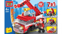 Купить конструктор город мастеров пожарная машина 7 в 1 (142 детали) 3591-lb