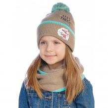 Купить fishka комплект (шапка, снуд) для девочки dk3-6051 dk3-6051