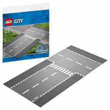Купить конструктор lego city supplementary 60236 поворот и перекрёсток ( id 10205796 )