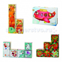 Купить развивающая игрушка lilliputiens кубики-пазл самолет 86422