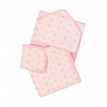 Купить набор из полотенец, 3 шт., розовый mothercare 4885342