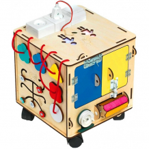 Купить деревянная игрушка нумикон игры монтессори бизи-куб со светом на колесиках 00296