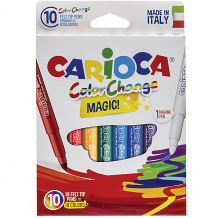 Купить набор перекрашивающих фломастеров carioca magic, 10 шт., в картонной коробке с европодвесом ( id 7340775 )