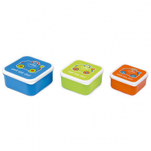 Купить контейнеры для еды 3 шт, голубой, оранжевый, зеленый ( id 5509347 )