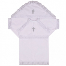Купить ангелочки крестильный набор универсальный с вышивкой поплин 7012