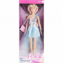 Купить кукла anlily с сумочкой, серебристо-голубое платье 29 см ( id 11020058 )