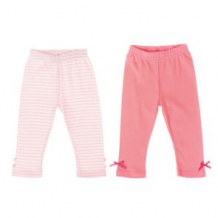 Комплект брюки 2 шт Play Today, цвет: белый/розовый ( ID 2766689 )