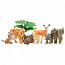 Купить masai mara набор фигурок мир диких животных (6 фигурок животных и 3 аксессуаров) mm201-014