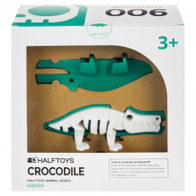 Купить конструктор halftoys набор пластмассовых деталей для сборки крокодила 1csc20004227