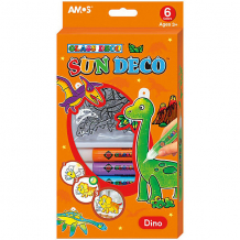 Купить набор витражных красок amos "динозавры", 6 цветов по 10,5 мл ( id 8401993 )