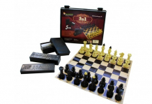 Купить владспортпром игра шашки домино шахматы 3 в 1 03-039