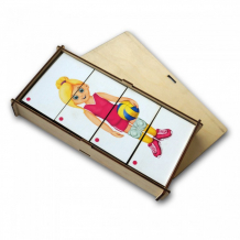Купить деревянная игрушка paremo игровой набор составные картинки спорт 1 pe720-138