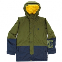 Купить куртка утепленная детская dc defy youth jkt chive зеленый,синий ( id 1185114 )