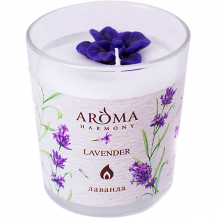 Купить свеча ароматическая aroma harmony лаванда, 160 гр ( id 16576768 )