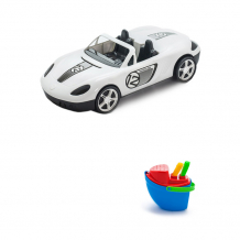 Купить тебе-игрушка набор летний детский автомобиль кабриолет + песочный набор пароходик 40-0034+40-0040