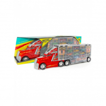Купить little ant грузовик-автовоз с набором легковых машин 1:18 la-018