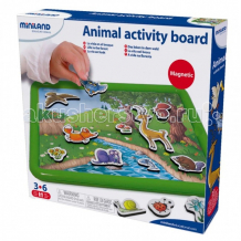 Купить miniland набор обучающий животные в лесу с магнитно-маркерной доской 97934