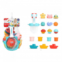 Купить haunger набор игрушек для ванной большой морской 17 шт. he0217
