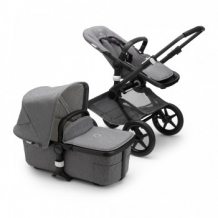 Купить коляска 2 в 1 bugaboo fox 2 classic black/grey melange, черный/серый меланж bugaboo 997192423