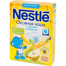 Купить каша nestle молочная 250 гр овсяная с грушей и бананом (с 6 мес)