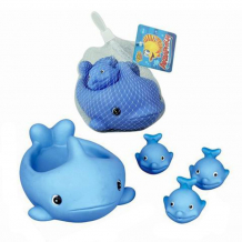 Купить наша игрушка набор игрушек для купания киты 4 шт. m7339-2