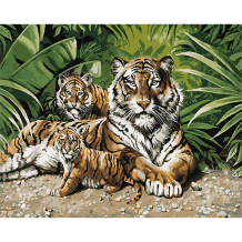 Купить роспись по номерам "тигры" 40*50 см ( id 5117403 )
