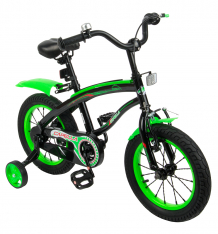 Купить двухколесный велосипед capella g14bm, цвет: зеленый/черный ( id 8243113 )