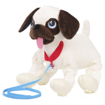 Купить интерактивная игрушка собачка-шагачка на поводке мопс 245291