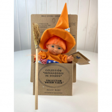 Купить lamagik s.l. пупс-мини ведьмочка в оранжевом платье и шляпе 18 см 138u-1