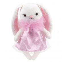 Купить мягкая игрушка angel collection зайка мишель в платье c жабо 681489