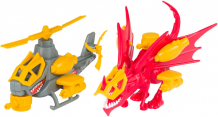 Купить nikko набор красный дракон vs серый вертолет snap 'n play 20301