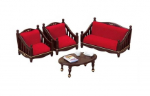Купить sylvanian families классическая коричневая мебель для гостиной 2072