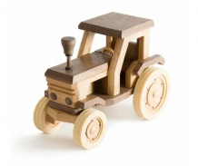 Купить деревянная игрушка dubok модель в сборе трактор mt00