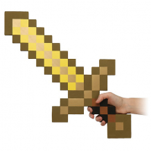Пиксельный меч, золотой, 60 см, Minecraft ( ID 4986604 )