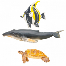Купить masai mara набор фигурок мир морских животных (кит, морская черепаха, мавританский идол) мм203-006