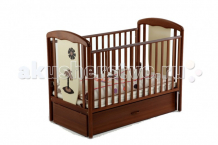 Купить детская кроватка papaloni vitalia маятник 125х65 